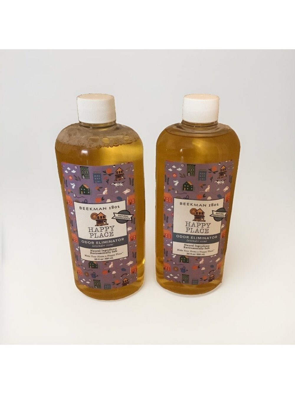 Beekman 1802 Happy Place Natural Odor Eliminator Deodorizer Lavender 20oz 2 Pack